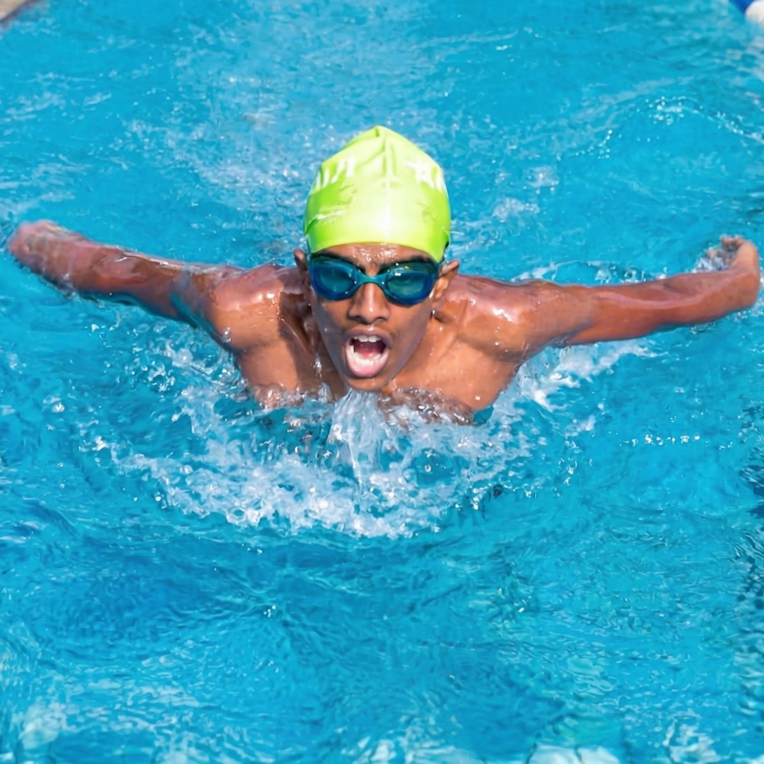 Arjun S – First Place, 54th Kerala Schools Swimming Championship